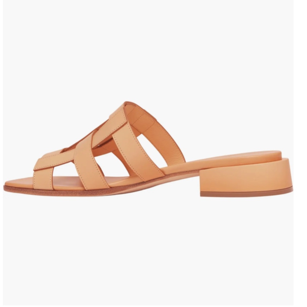 NIB $720 Burberry Lyna Cage Slide Sandal in LIGHT SESAME, Size 36.5 EU / 6.5 US! - Picture 3 of 16